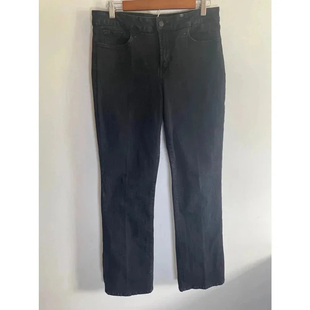 Not Your Daughters Jeans Women's NYDJ Bootcut Jeans Size 12‎ Black GUC! 0098
